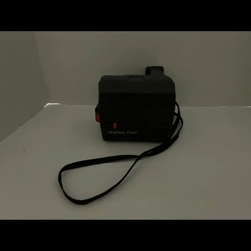 Polaroid OneStep Flash Camera - Black and Orange
